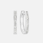 Diamond Hoop Earrings 18ct Yellow Gold