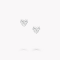Heart Shape Diamond Stud Earrings