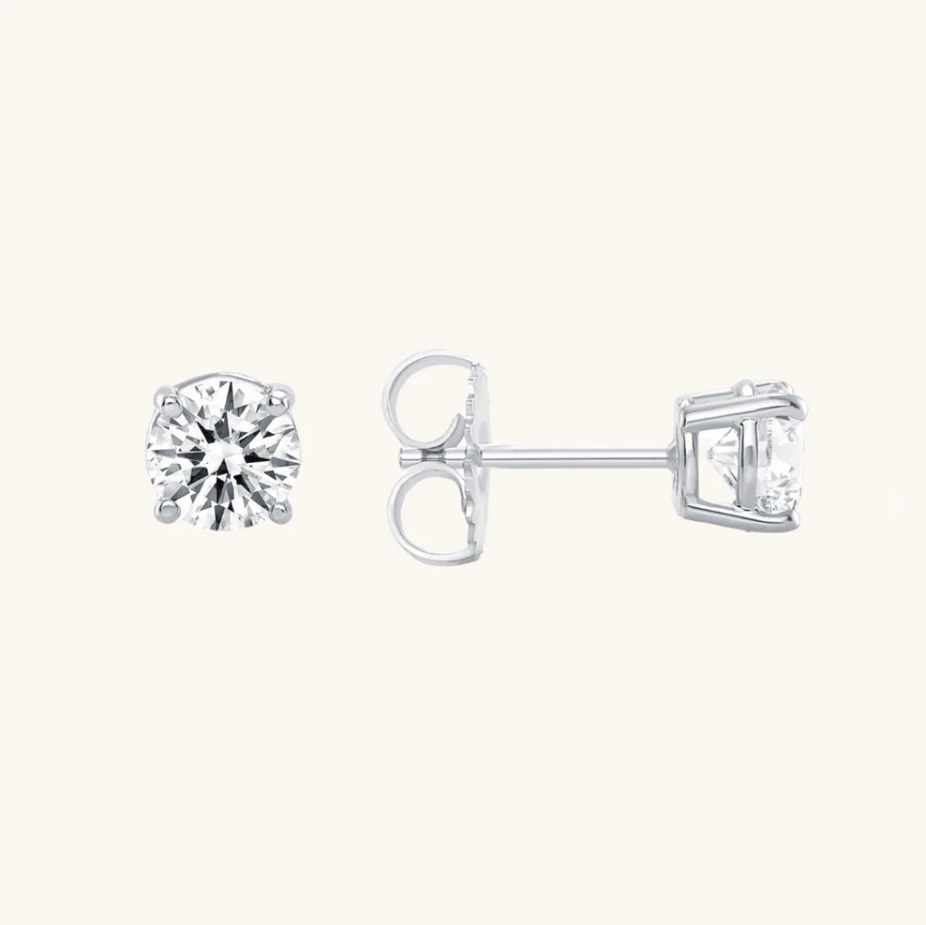 Classic Diamond Stud Earrings
