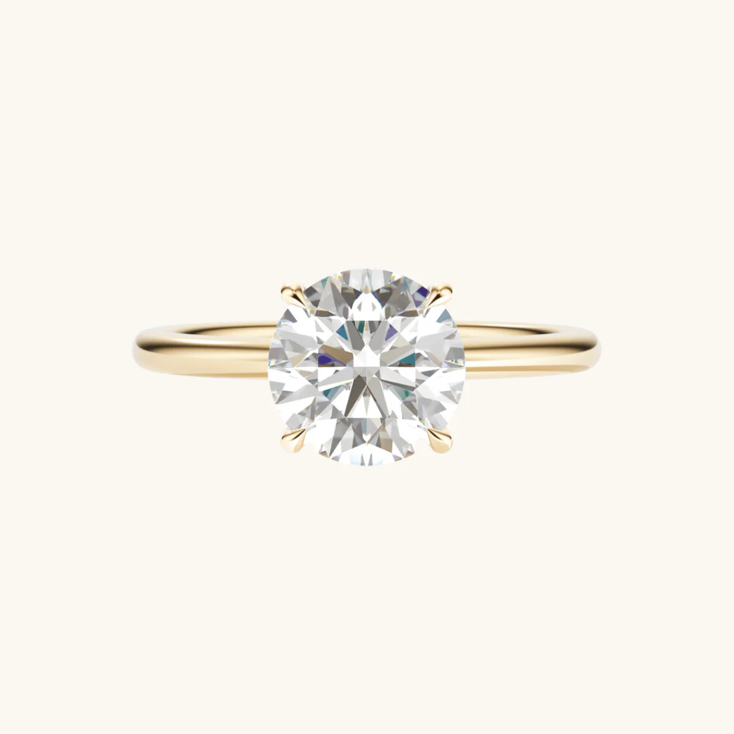 1.50 Carat TW Round Brilliant Solitaire Ring in 18kt White Gold