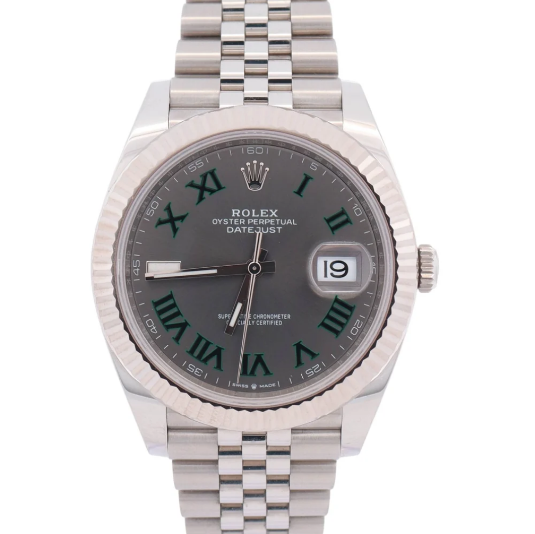 Rolex Datejust 41mm Wimbledon Dial Watch Ref# 126334