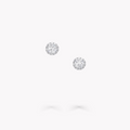 Halo Round Diamond Stud Earrings