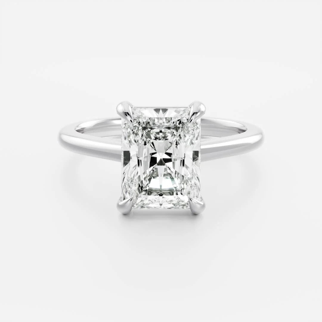 5.00ct LAB-Grown Radiant Solitaire Engagement Ring