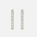 Diamond Hoop Earrings in 18ct Yellow Gold
