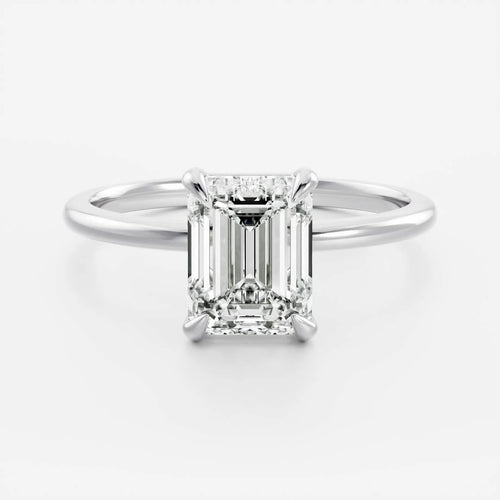 3.00ct Emerald Solitaire Engagement Ring